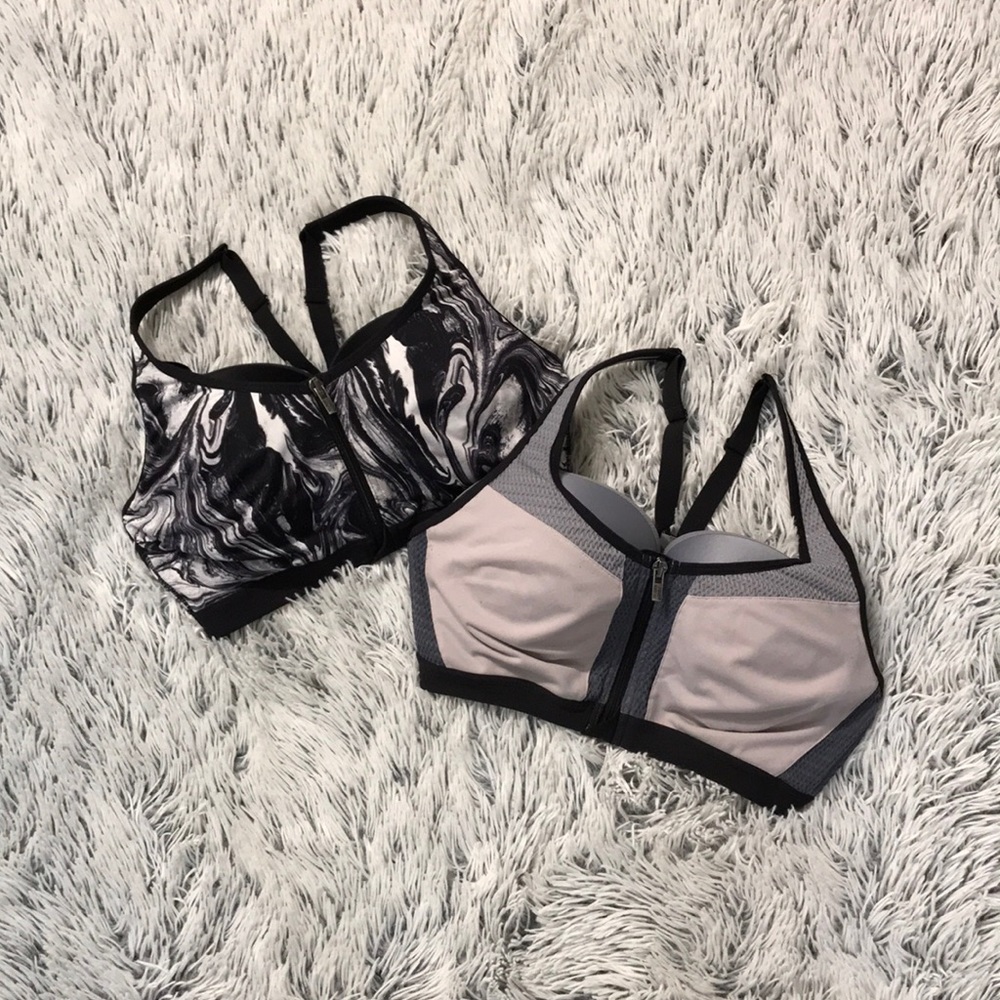[Victoria Sport ]  ZIP Front Underwire Sports Bras
